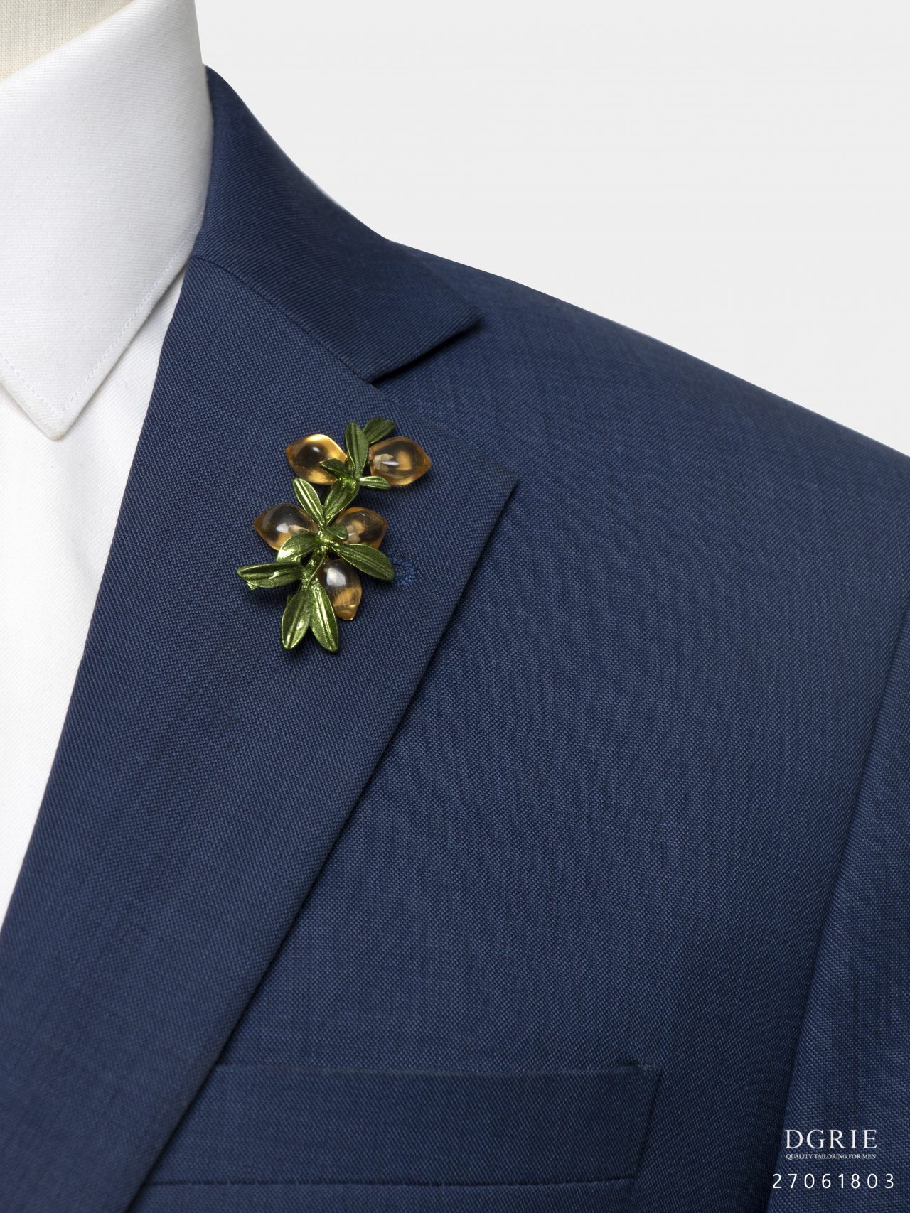 yellow plum fruit brooch dgrie