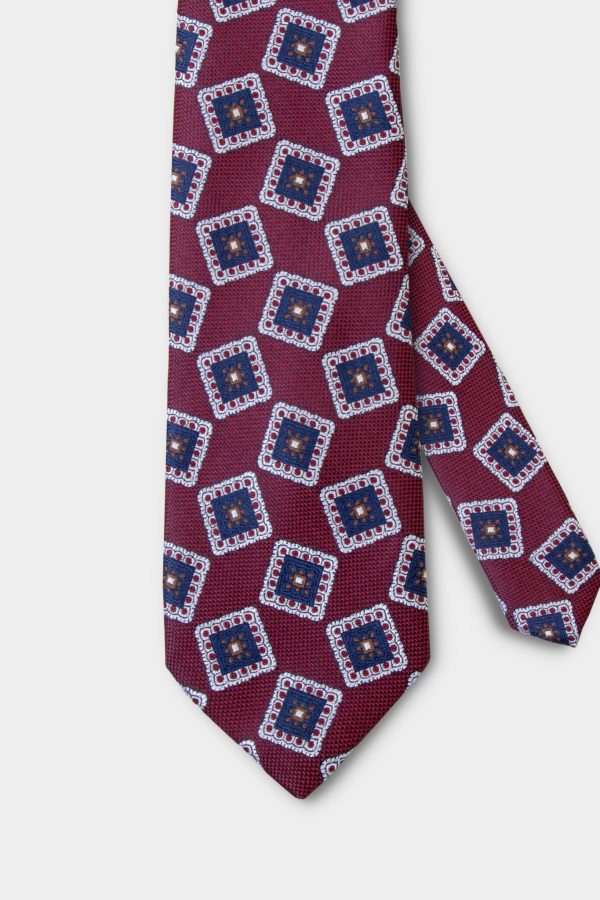 antiqueruby red square 3 inch necktie dgrie 1