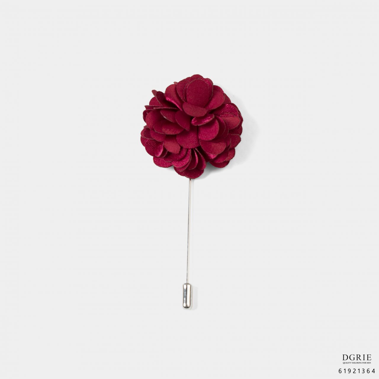 basic pin brooch flower rosewood dgrie