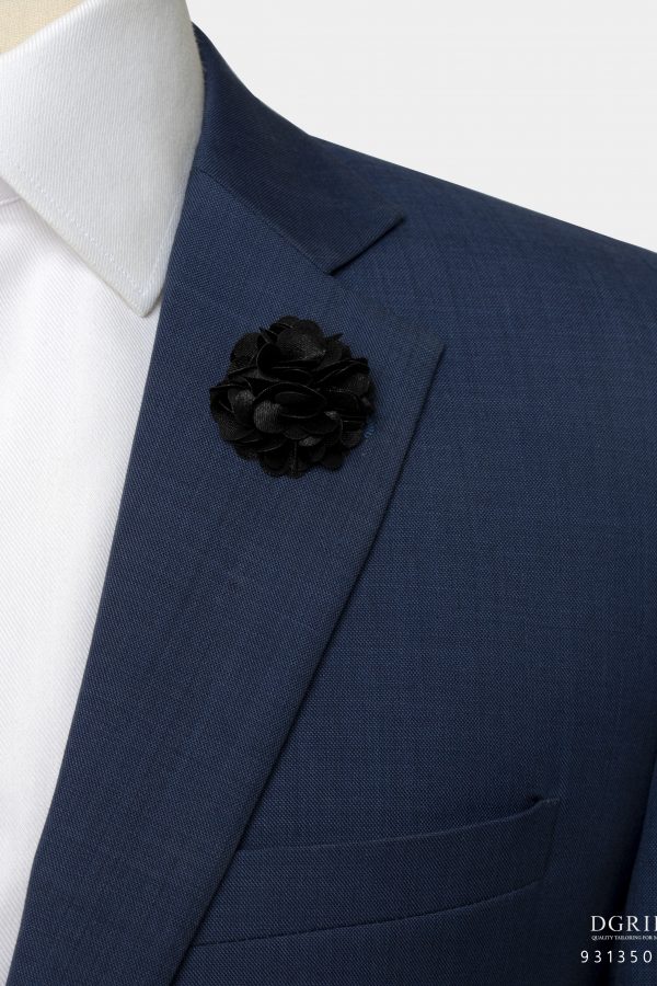 black felt flower lapel pin dgrie 1