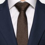 black leaf on chocolate brown bb 3 inch necktie dgrie 1