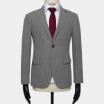 light gray stripe amp white tr half lining jacket dgrie 2