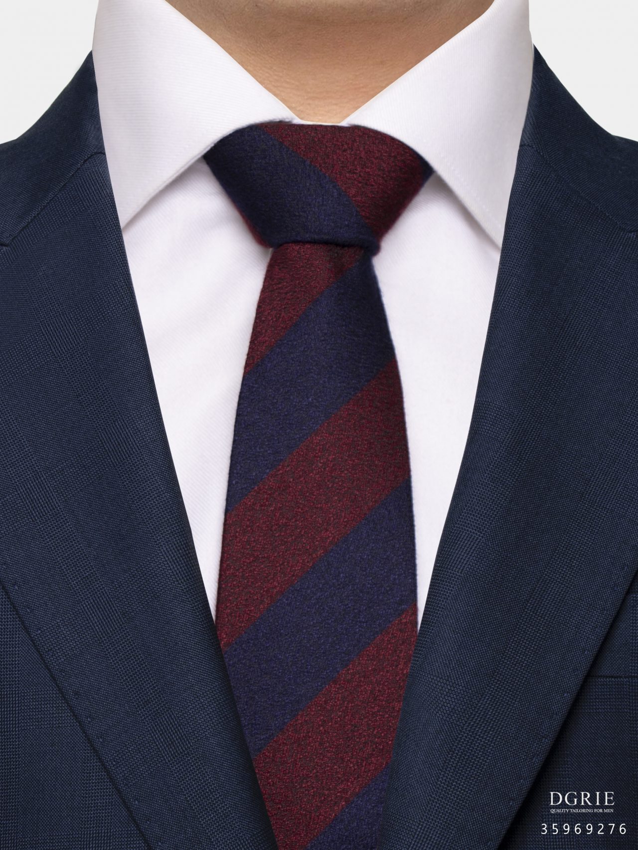 navy red 2 5cm strip rn 3 inch necktie dgrie