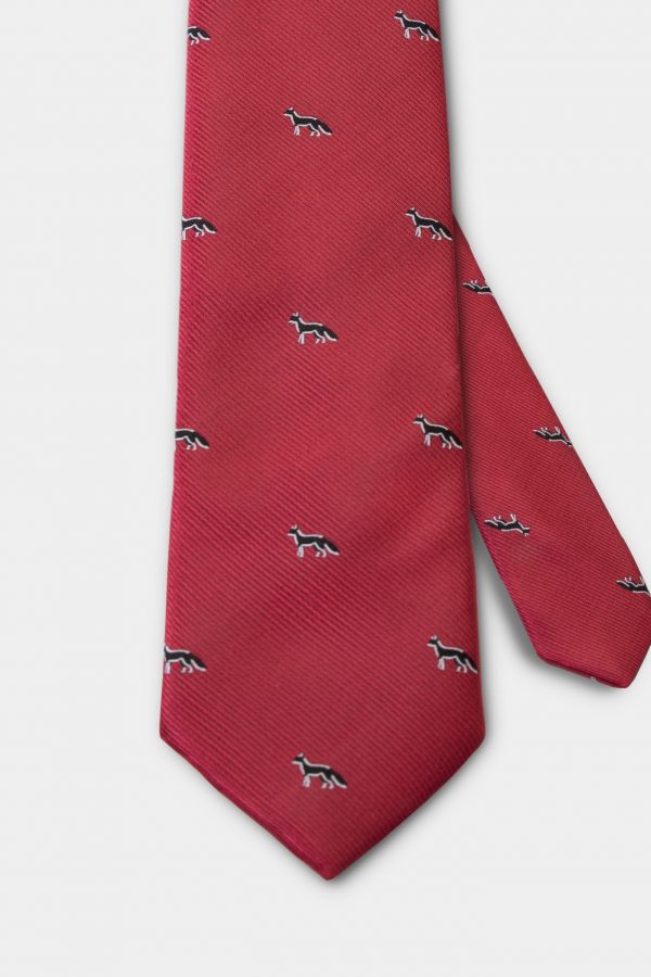 red twill fox black 2 5 inch necktie dgrie 1