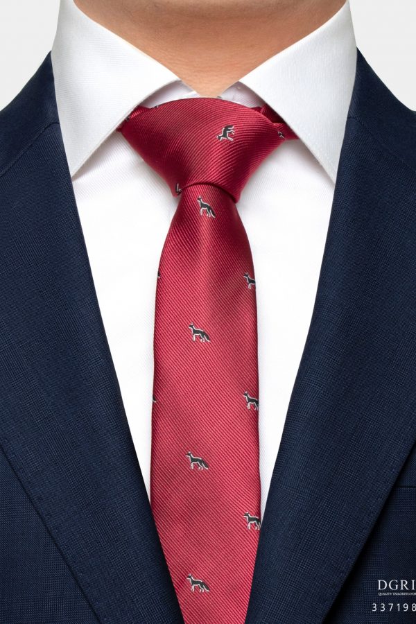 red twill fox black 2 5 inch necktie dgrie