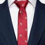 red twill polo horse sport 2 5 inch necktie dgrie