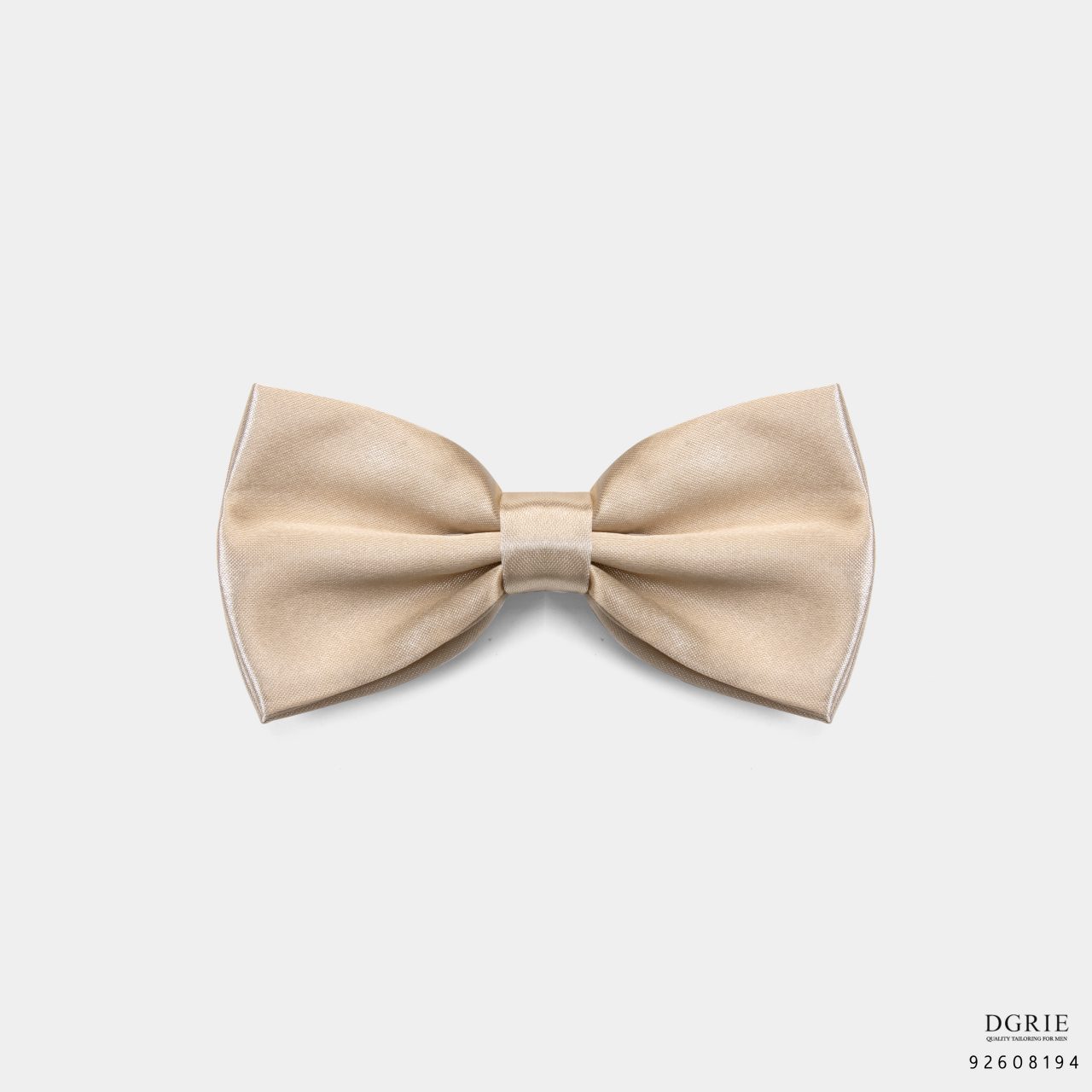 beige silk bowtie dgrie