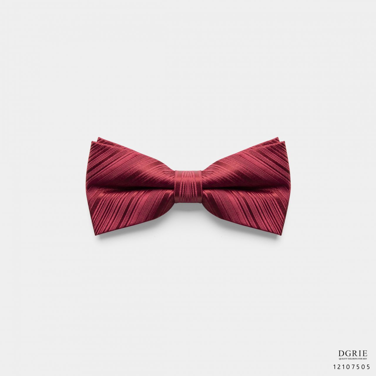 burgandy red twill texture bowtie dgrie