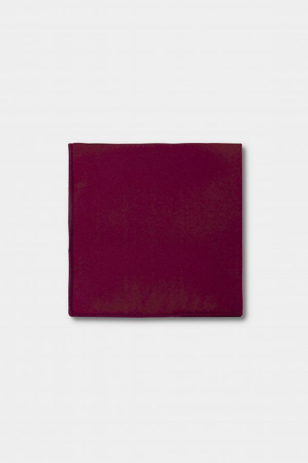 burgundy red silk pocket square dgrie 1