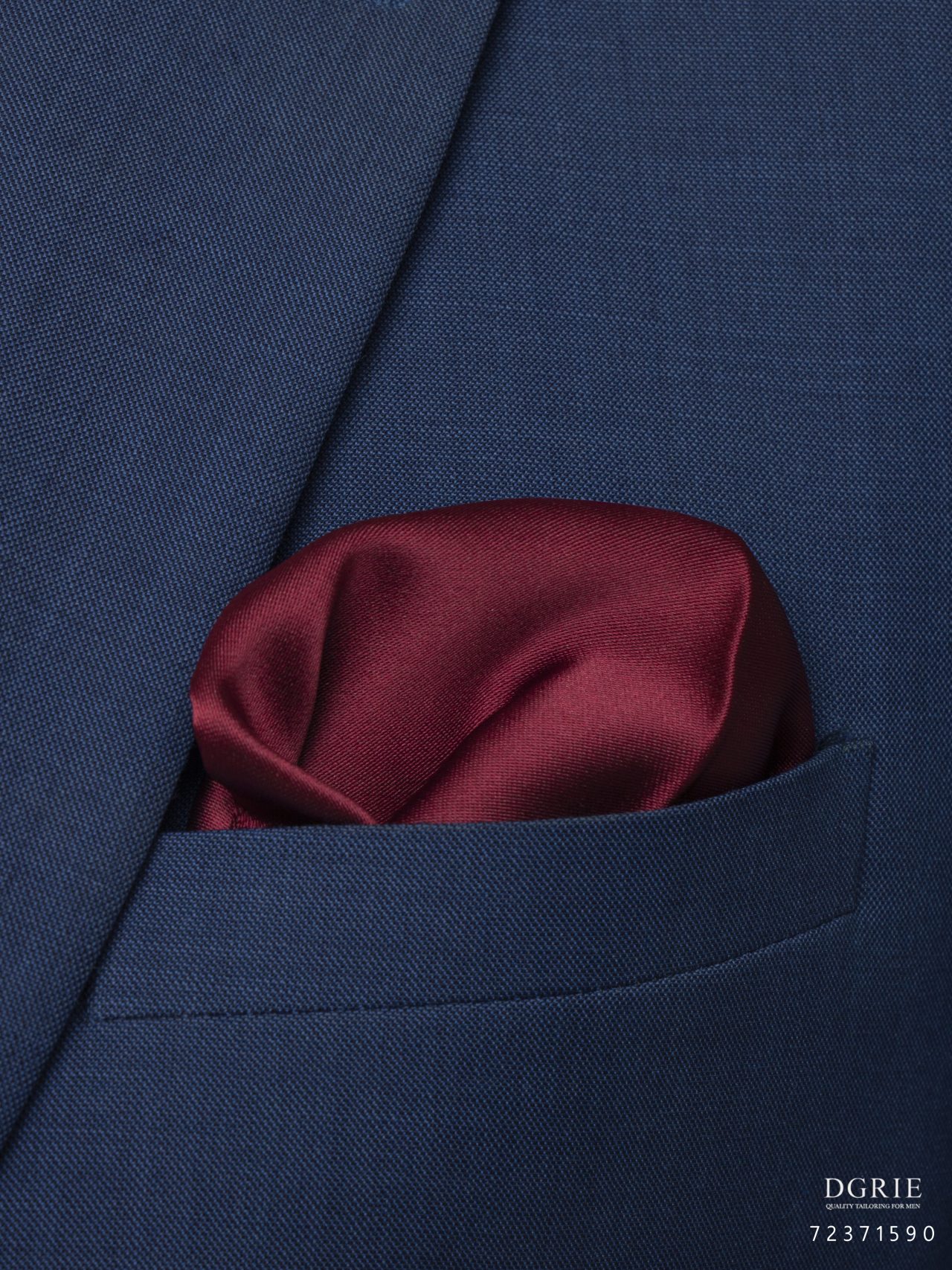 burgundy red silk pocket square dgrie 2