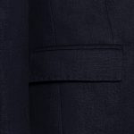 dark navy blue peak lapel polka jacket dgrie 6