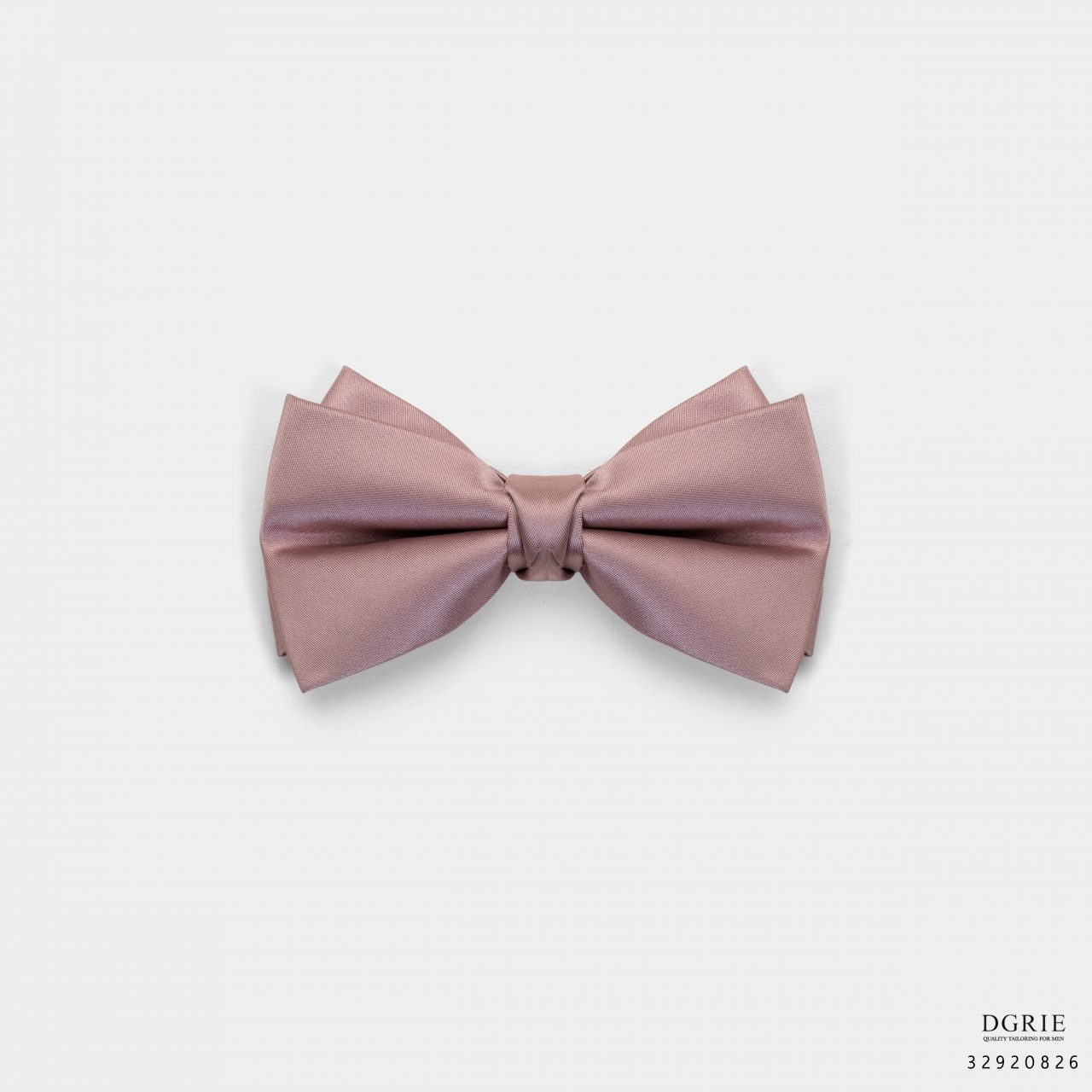 dusty pink silk bowtie dgrie