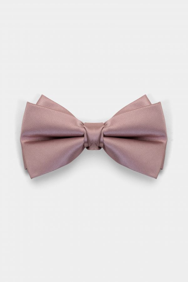 dusty pink silk bowtie dgrie