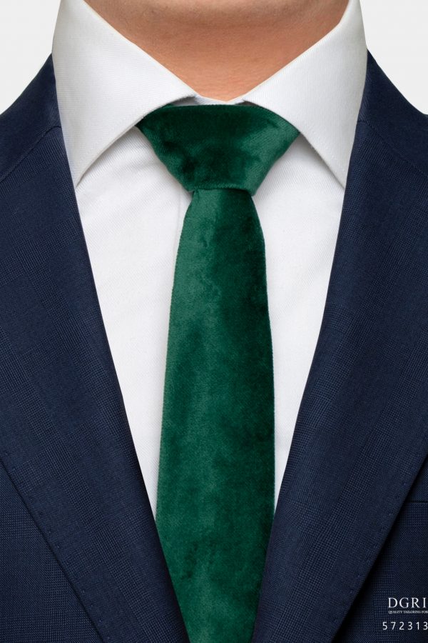 green velvet 2 5 inch necktie dgrie 1