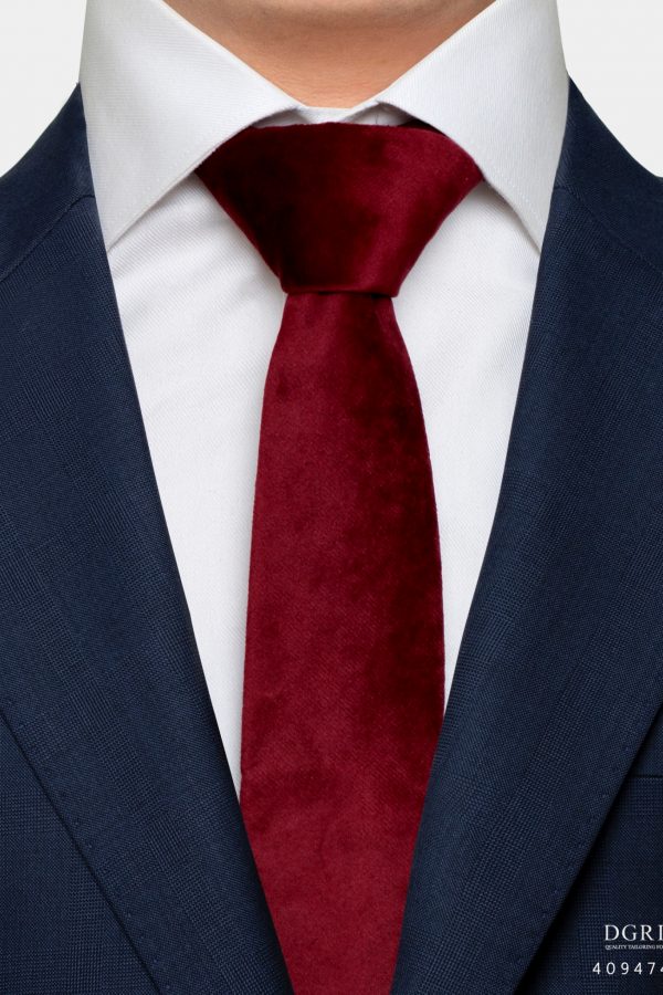 red velvet 2 5 inch necktie dgrie