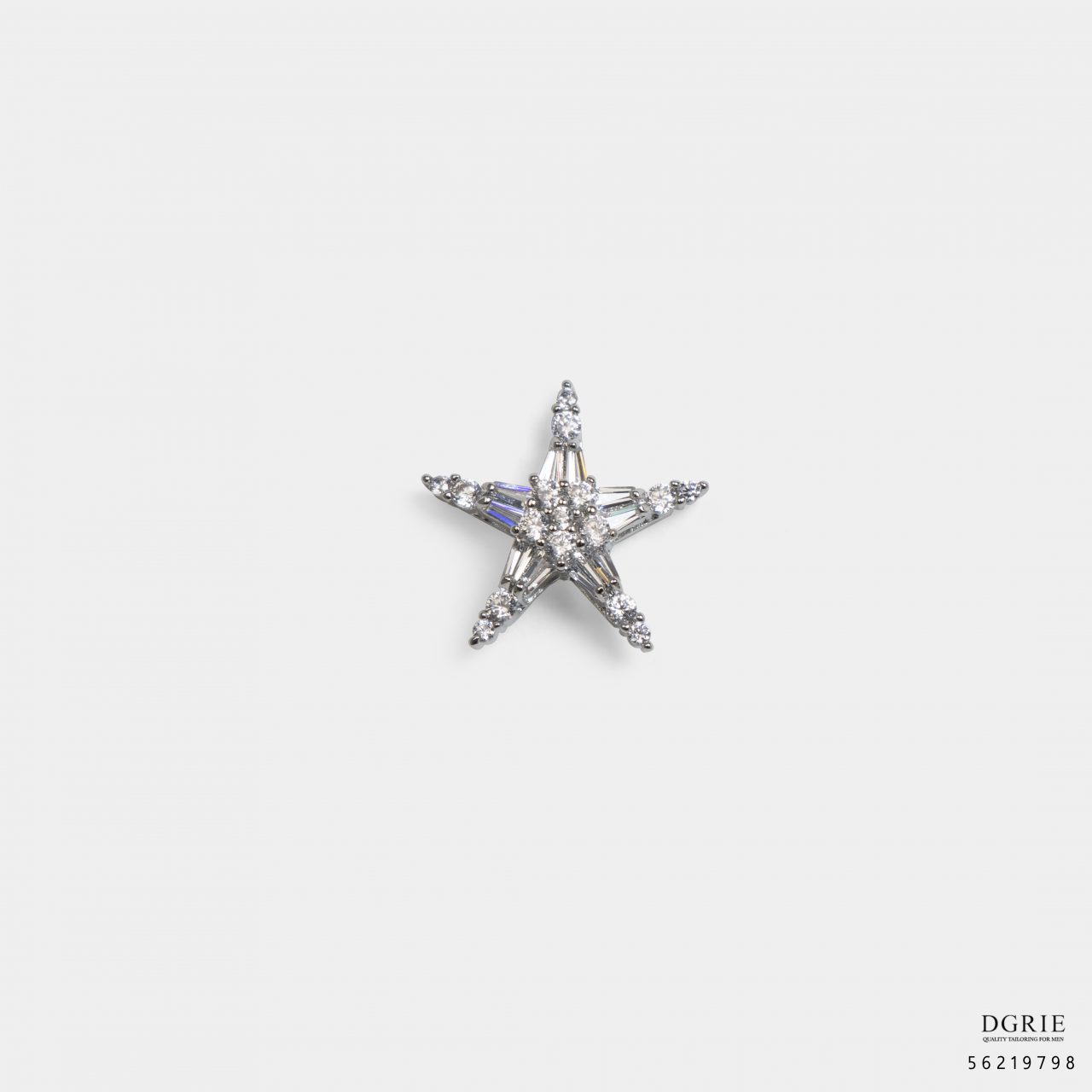 silver stars sparkle brooch dgrie