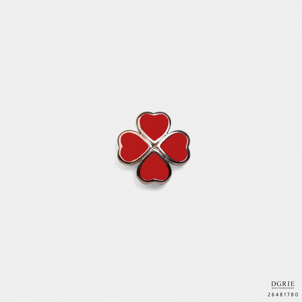 craft red clover brooch dgrie 1