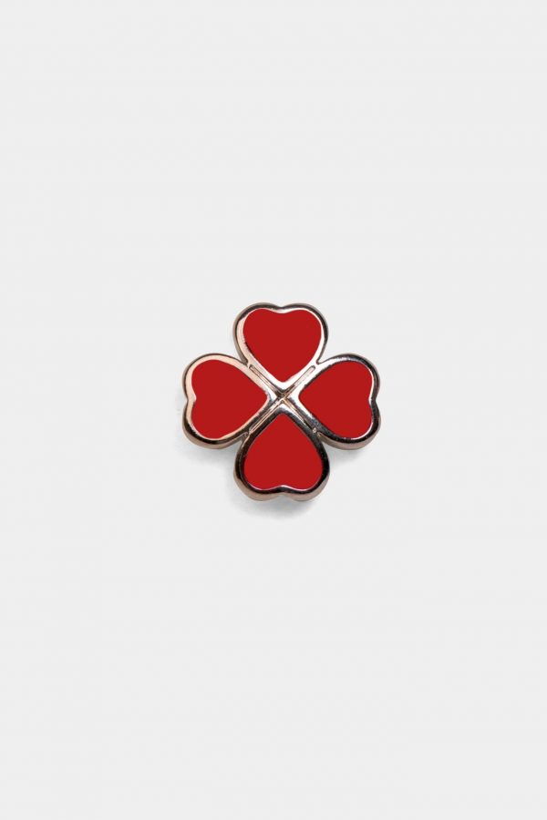 craft red clover brooch dgrie 1