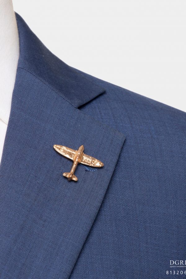 gold plane brooch dgrie