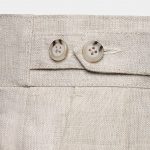 linen lace beige button edge short pants dgrie 2