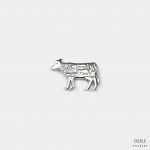 silver beef cattle brooch dgrie 1