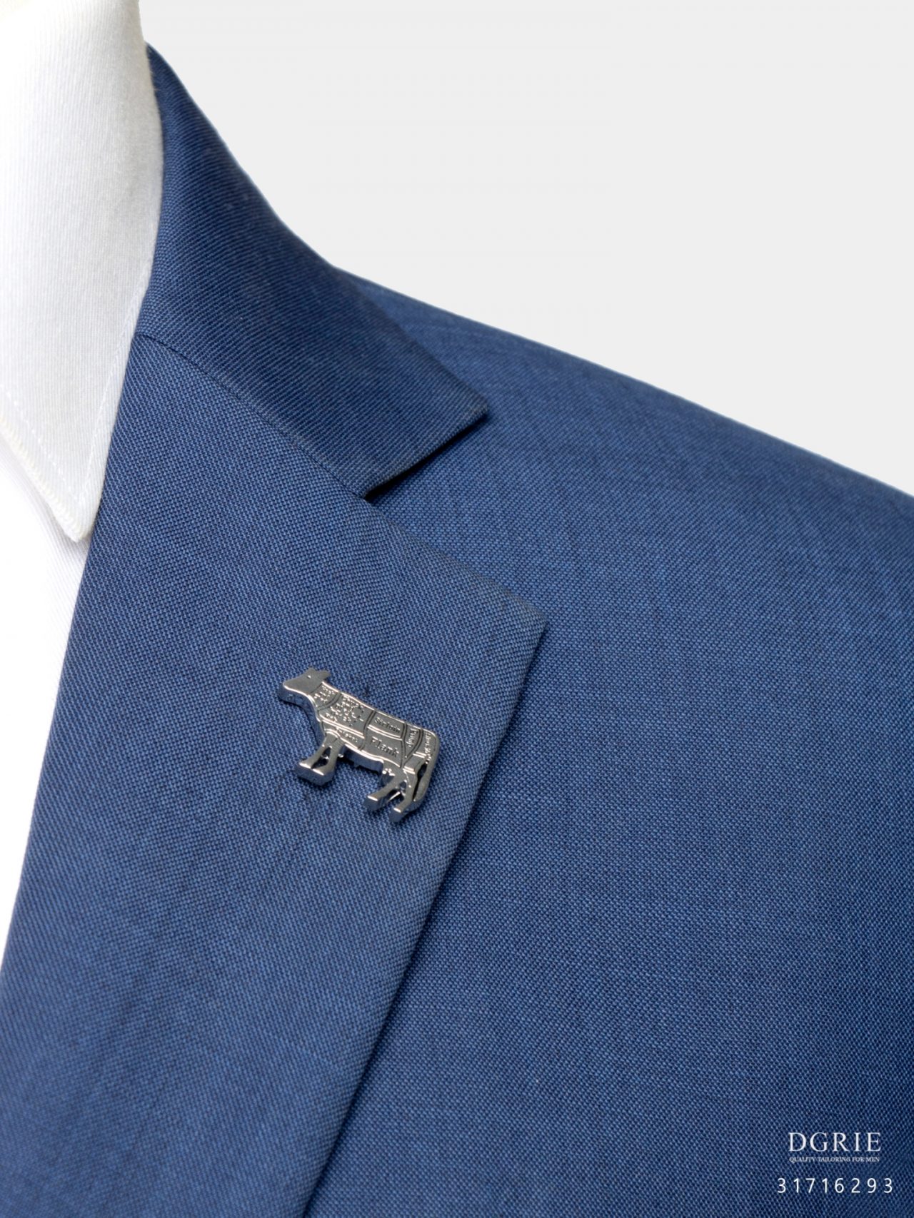 silver beef cattle brooch dgrie