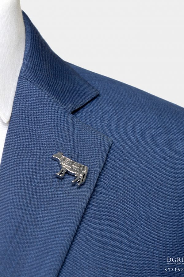 silver beef cattle brooch dgrie