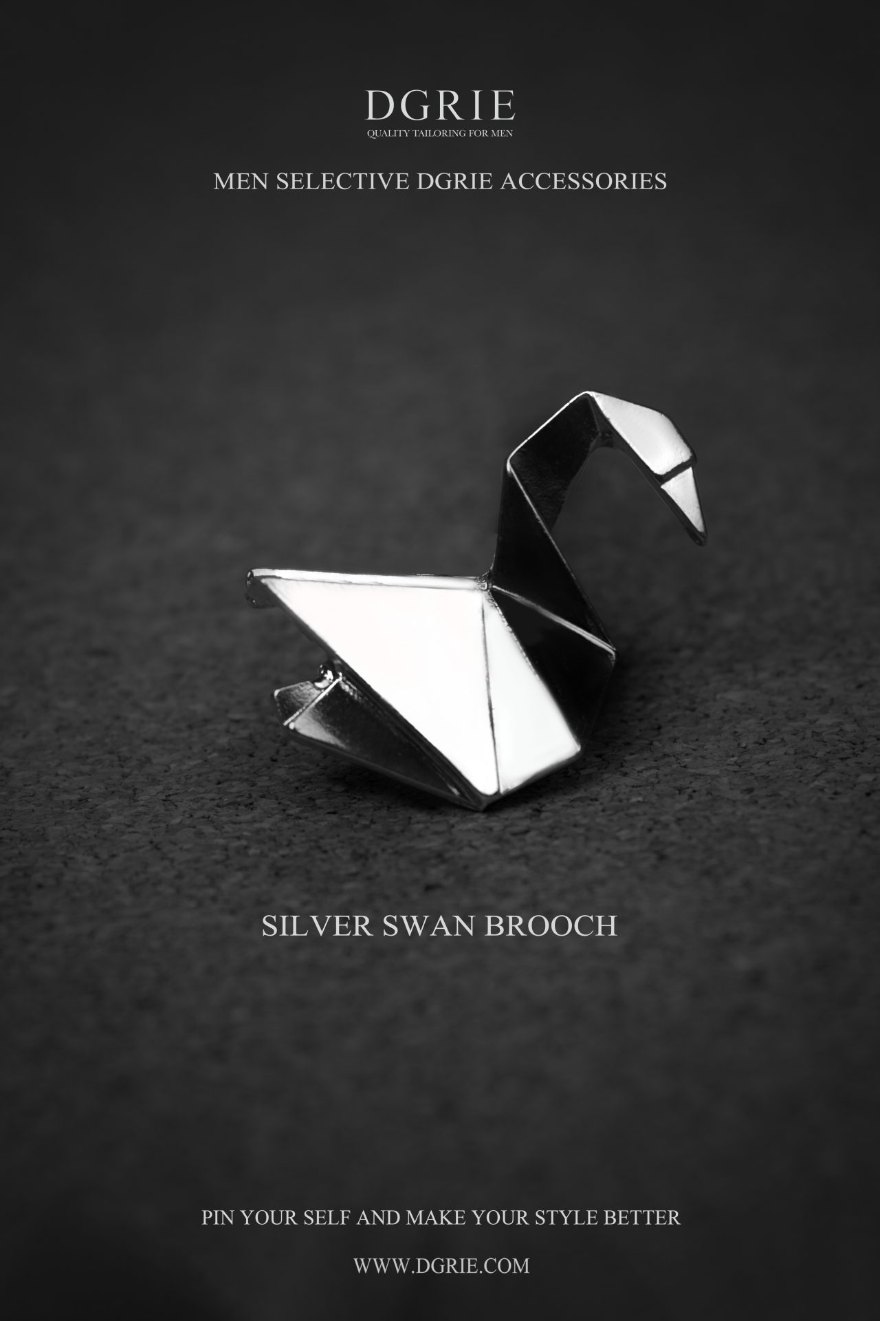 sliver swan brooch dgrie 2