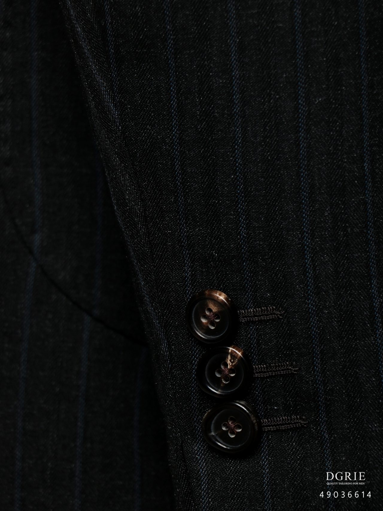 LINE ALBUM sku 49036614 Dark Gray Navy Stipe2cm Wool ๒๓๐๖๒๑ 3