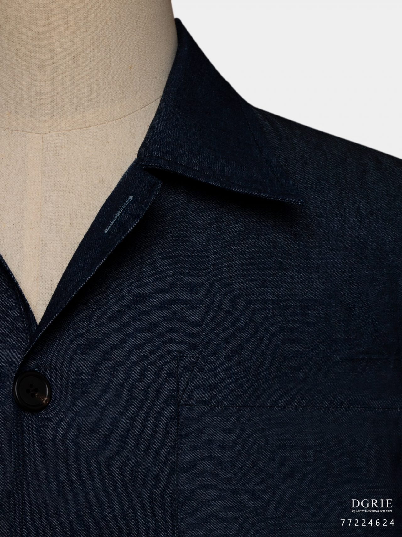 LINE ALBUM sku 77224624 THE CHORE COAT UNLINE DENIM NAVY ๒๓๑๒๑๒ 4