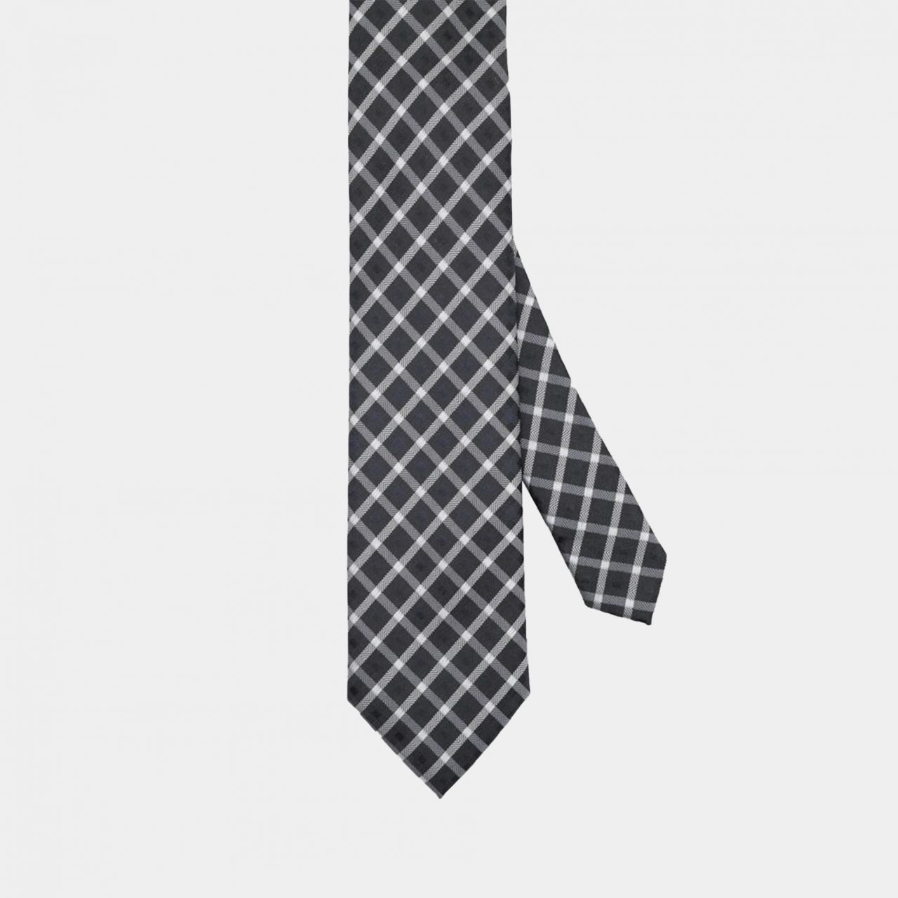 black check white necktie dgrie