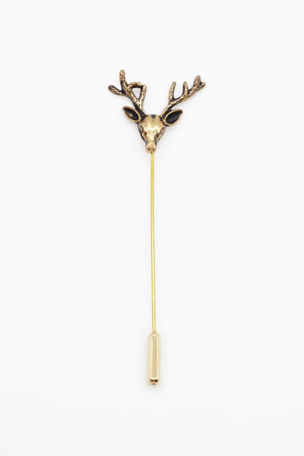 copper deer lapel pin dgrie
