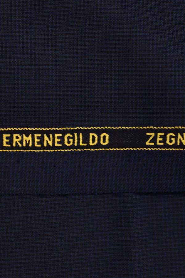 Zegna Navy Textured Custom Jacket: Made in italy 1