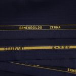 Zegna Navy Textured Custom Jacket: Made in italy
