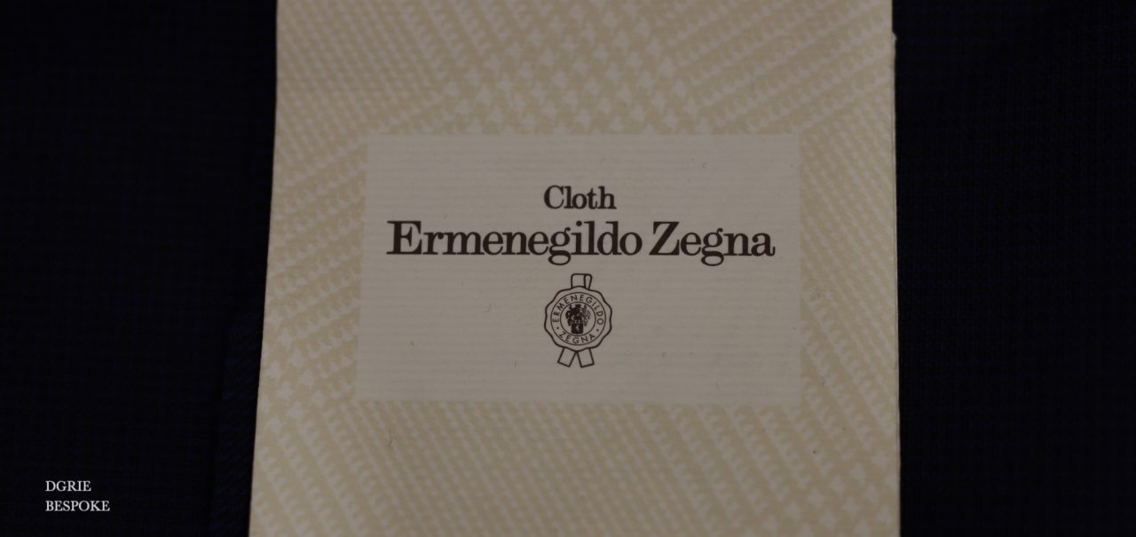 Zegna Navy Textured Custom Jacket: Made in italy
