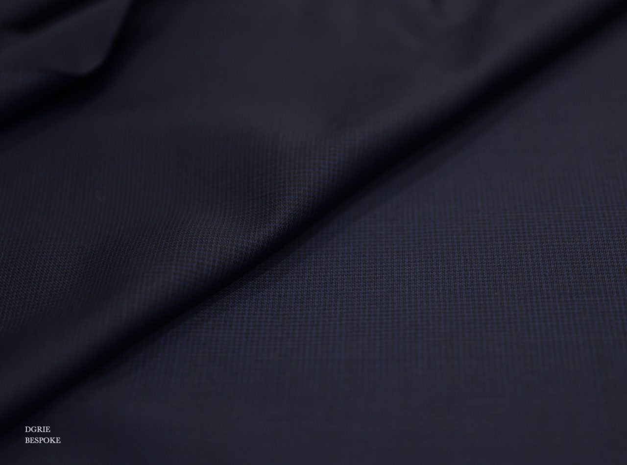 Zegna Navy Textured Custom Jacket: Made in italy