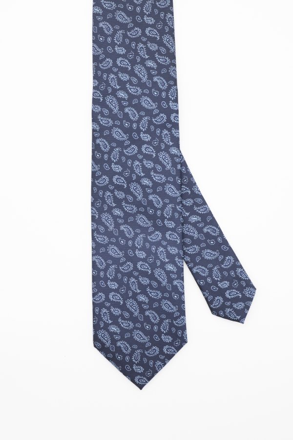 navy paisley stone necktie dgrie 1