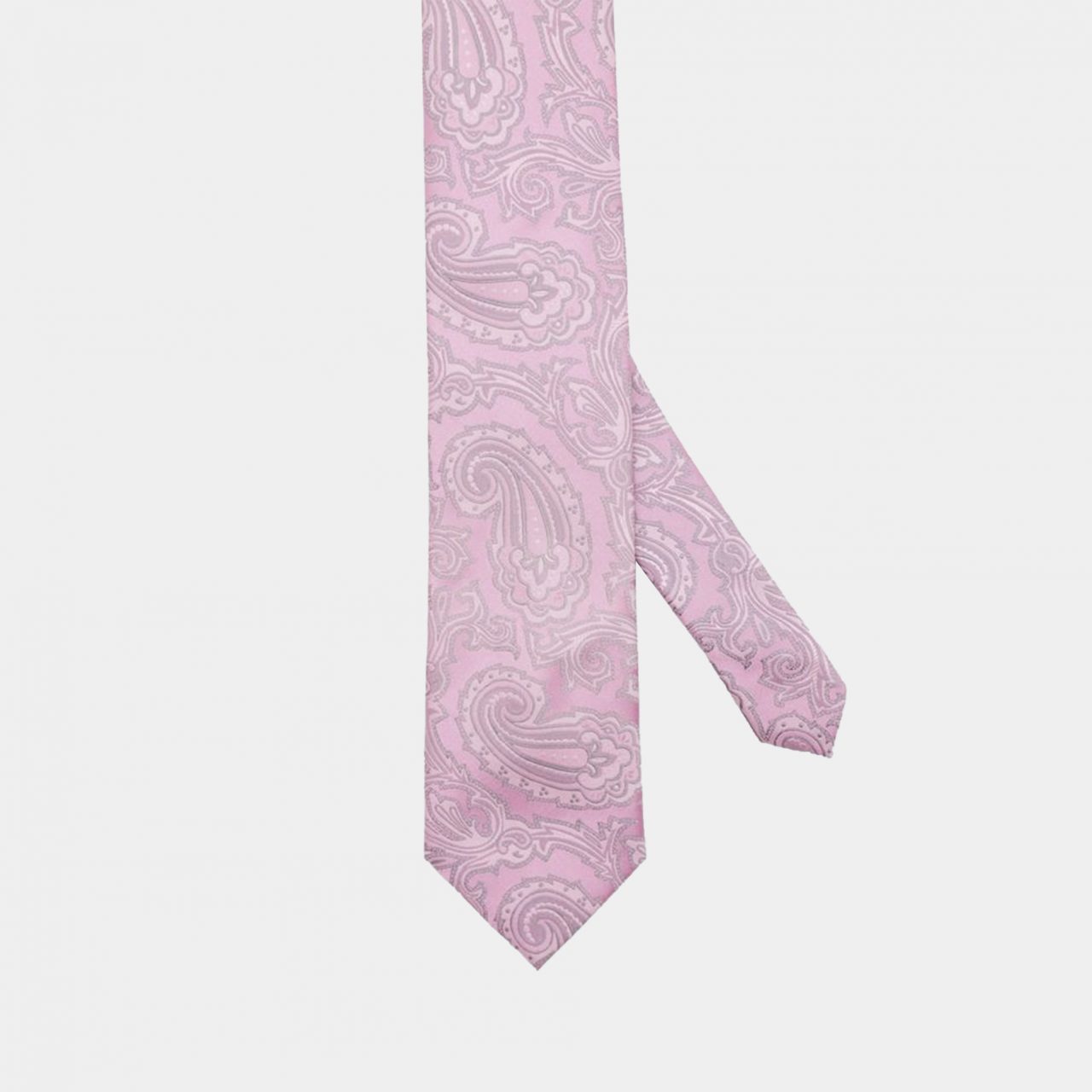 pink paisley necktie dgrie