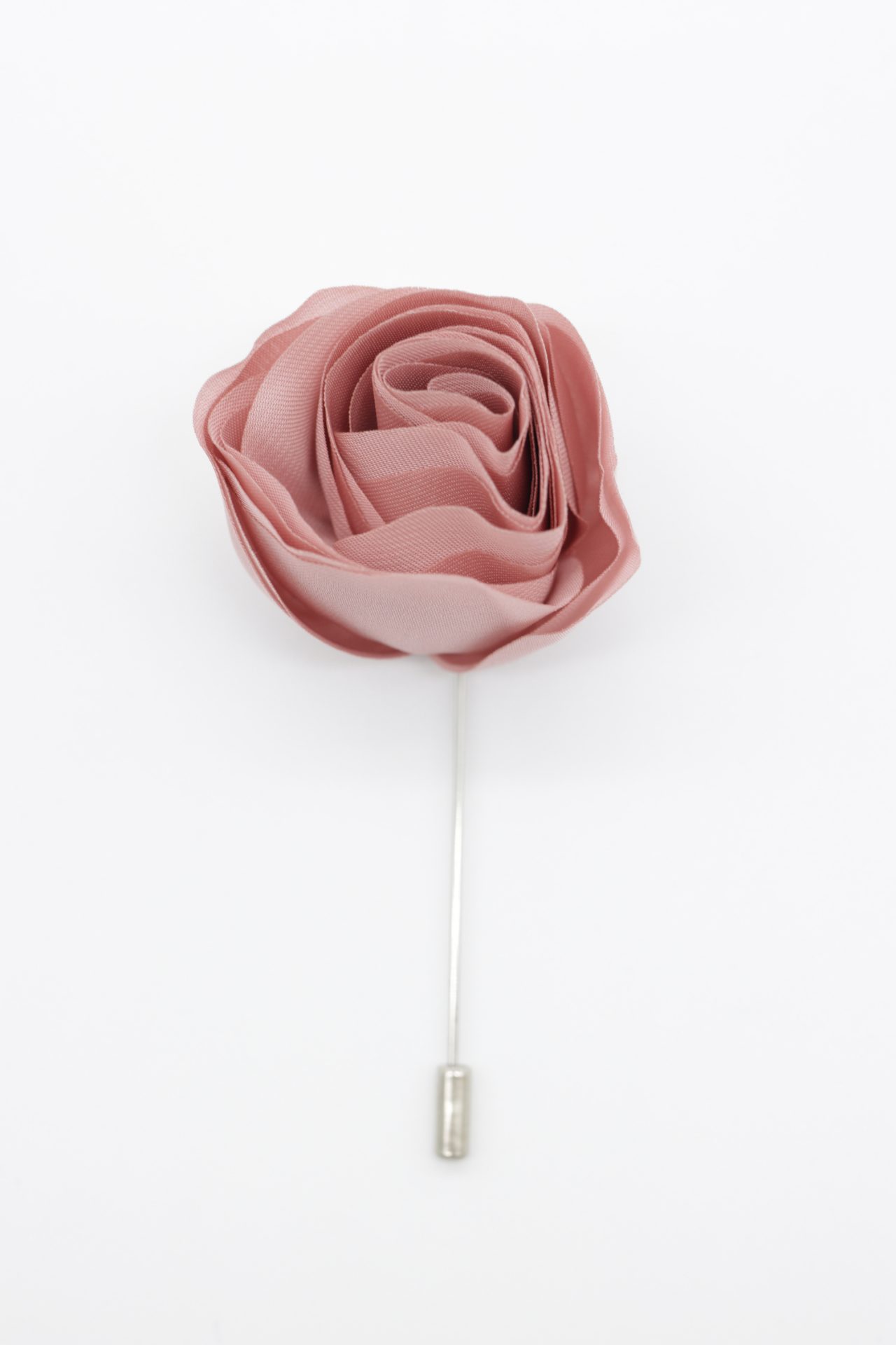 pinky satin flower lapel pin dgrie