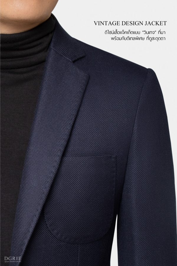 dgrie navy blue vintage flannel jacket dgrie 2