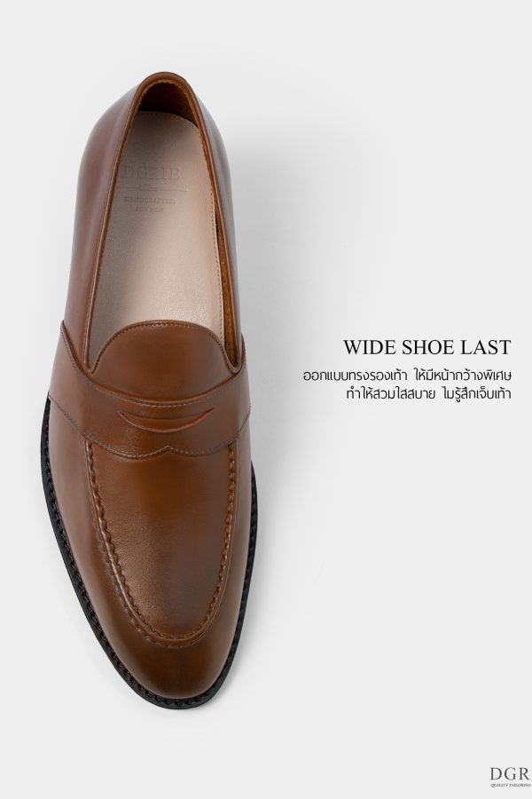 dgrie cognac full strap penny loafer shoes dgrie 5