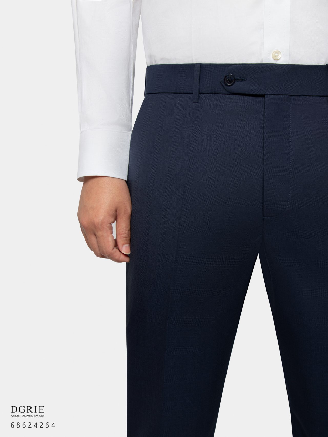 dgrie navy blue glen plaid pants dgrie 1