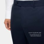 dgrie navy blue glen plaid pants dgrie 3