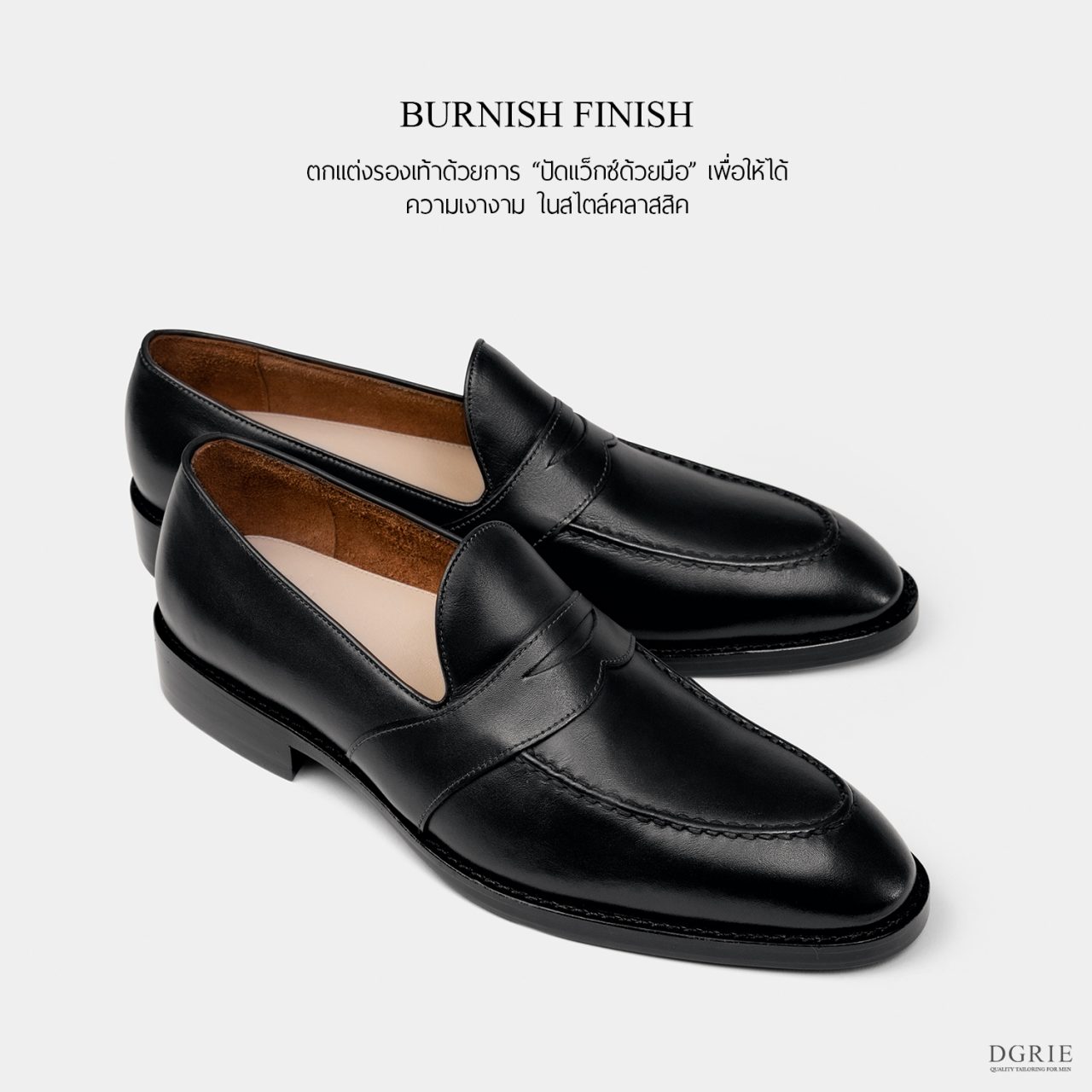 dgrie black full strap penny loafer by dgrie dgrie 5
