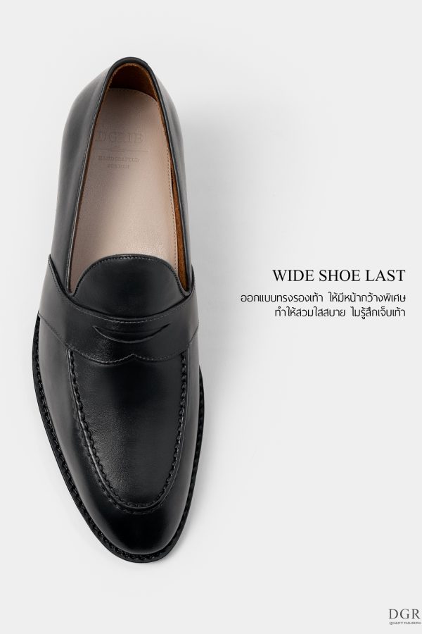 dgrie black full strap penny loafer by dgrie dgrie 6