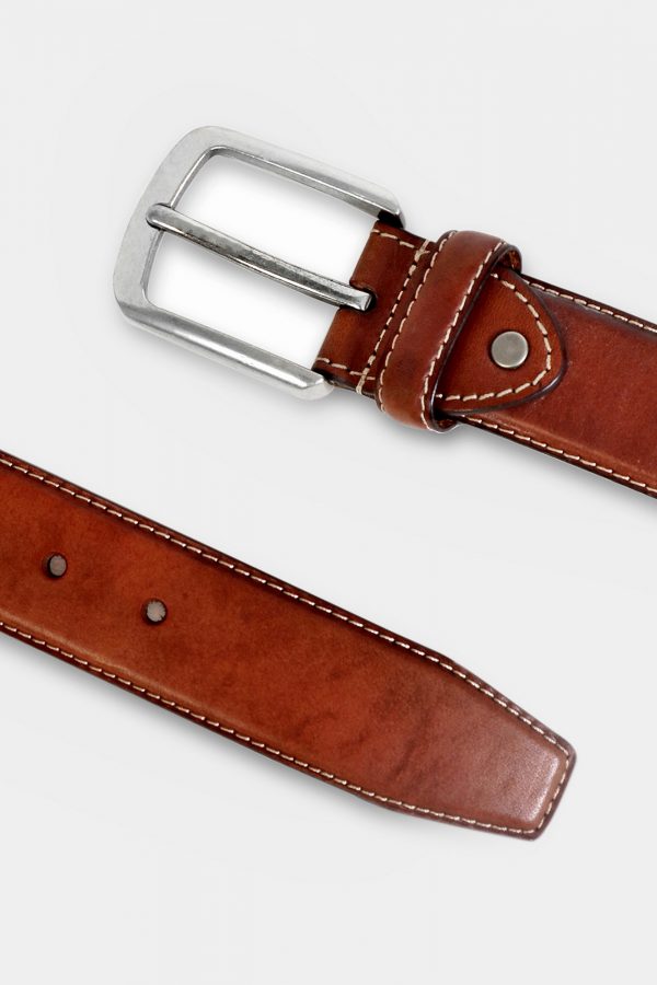 or belt silver orange br stichbright dgrie