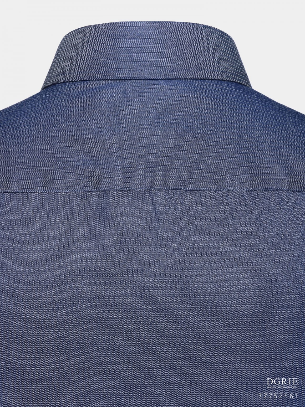 dgrie navy blue cotton linen herringbone shirt dgrie 4