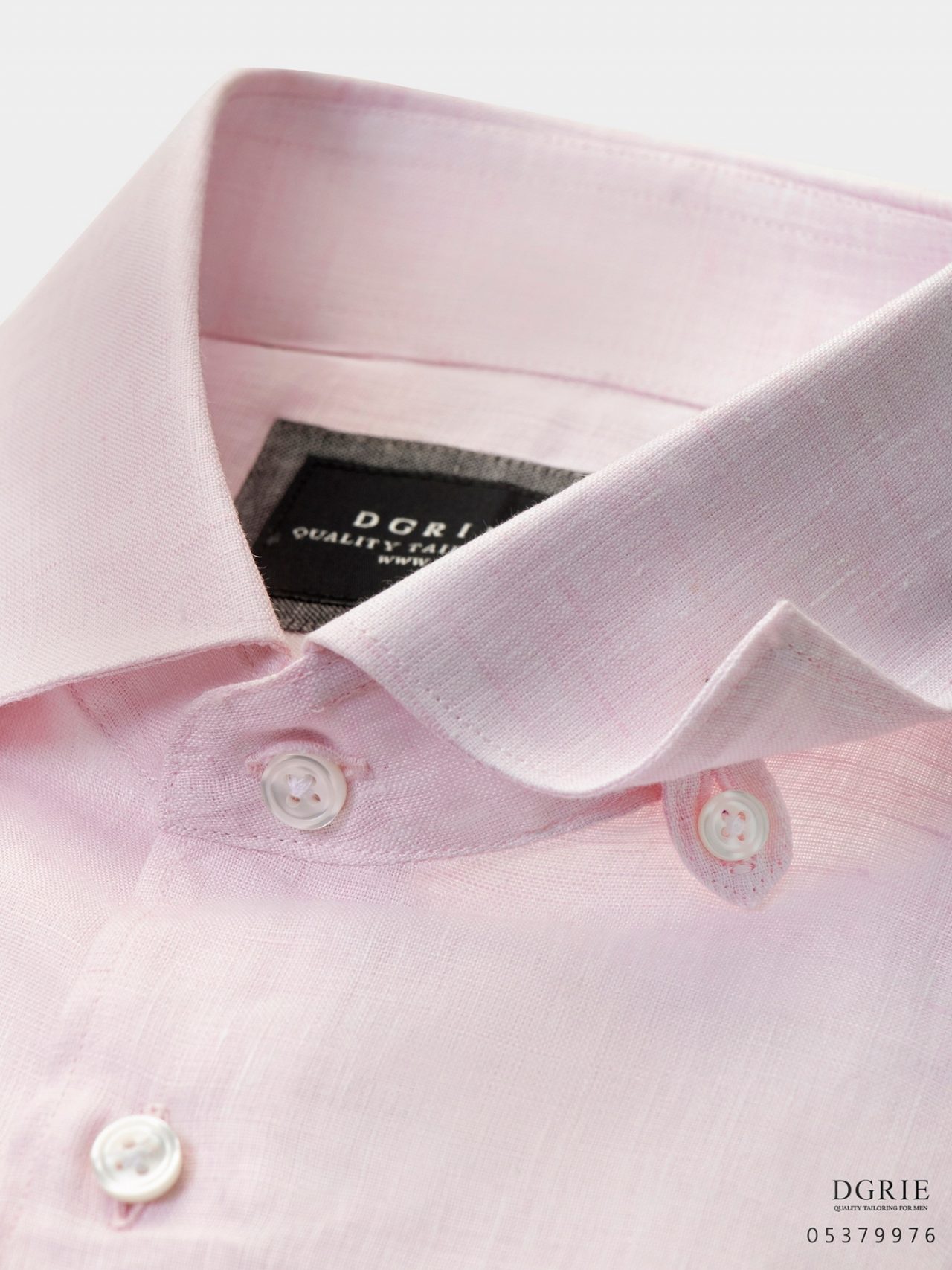 dgrie light pink irish linen shirt dgrie