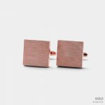 square pink gold polished pattern cufflink dgrie 1