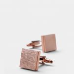 square pink gold polished pattern cufflink dgrie 2